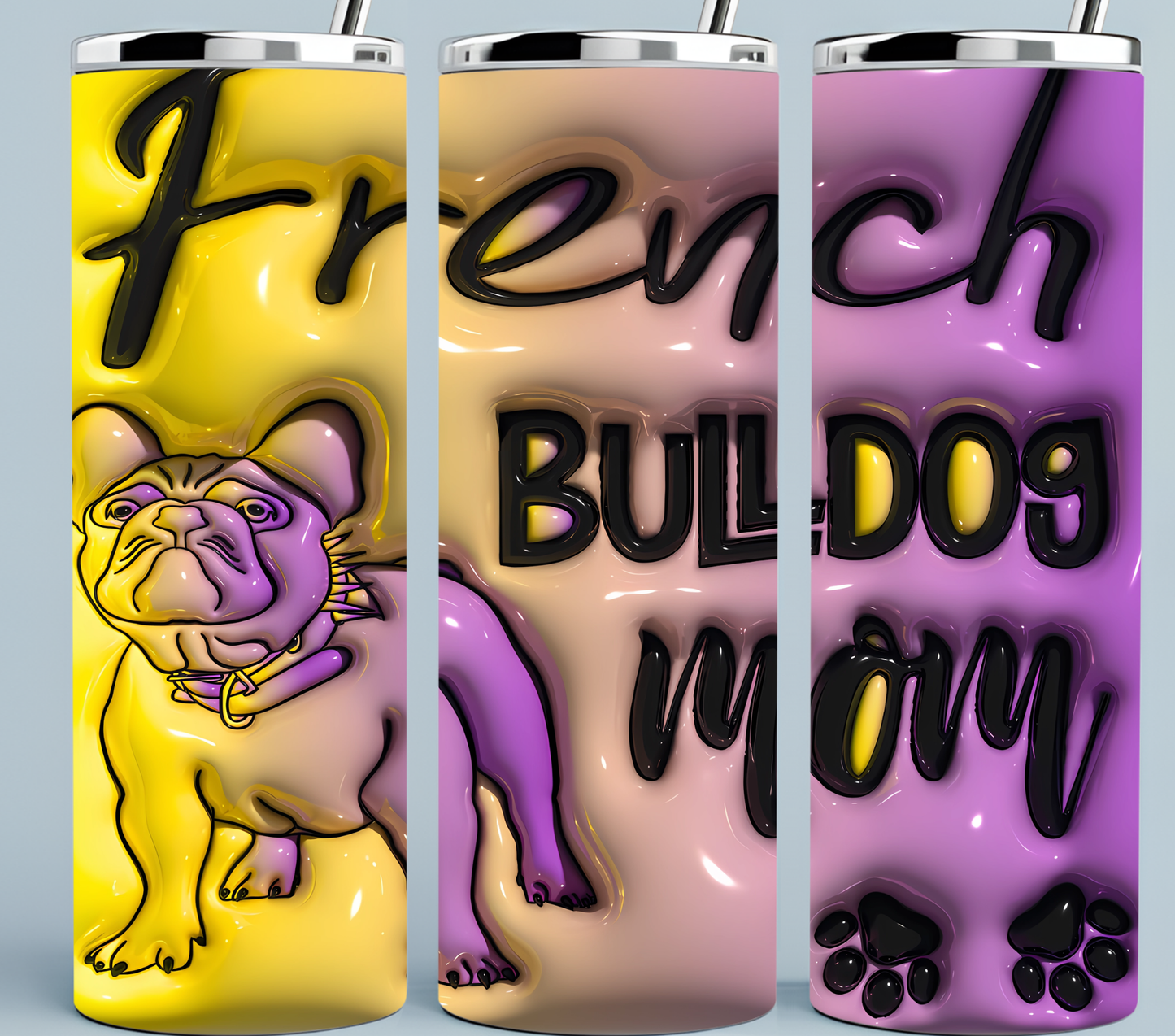 French Bulldog Mom tumbler