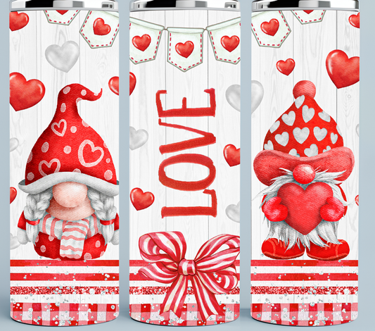 Gnome Valentine Love Tumbler