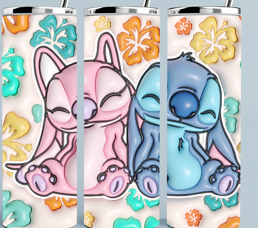 Stitch 3D Inflated tumbler