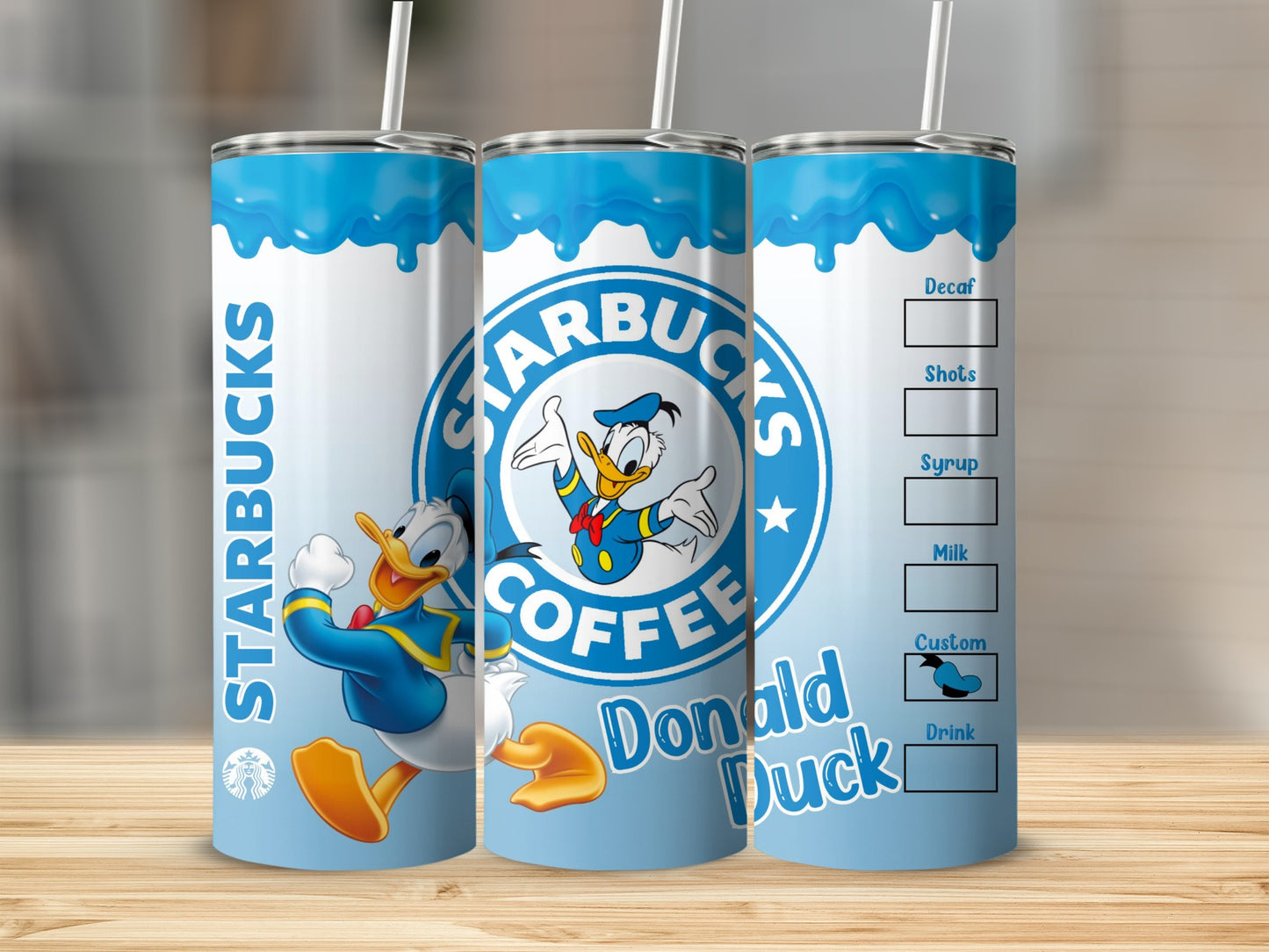 Starbucks Donald Duck Custom Drink Tumbler