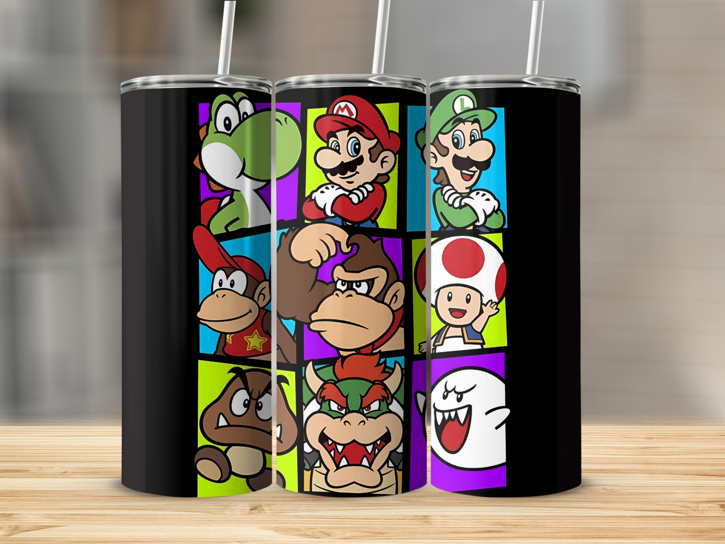 Colorful Cartoon Characters Stainless Steel Tumbler