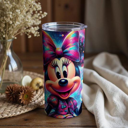 Colorful Minnie Mouse Tumbler Perfect for Kids and Adults