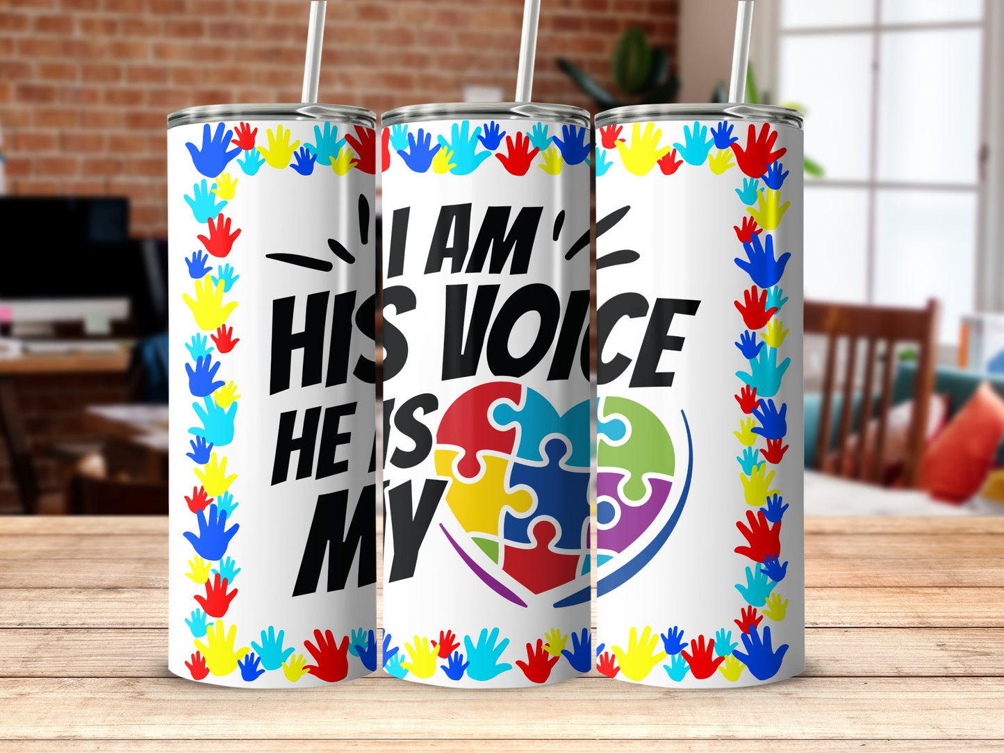 Autism Advocacy Awareness Colorful Tumbler