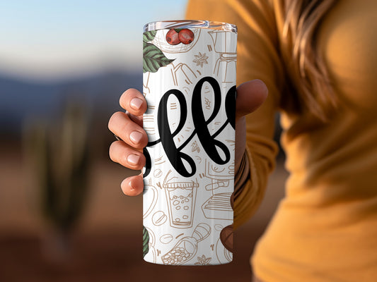 Stylish Travel Mug with Unique Artistic Design