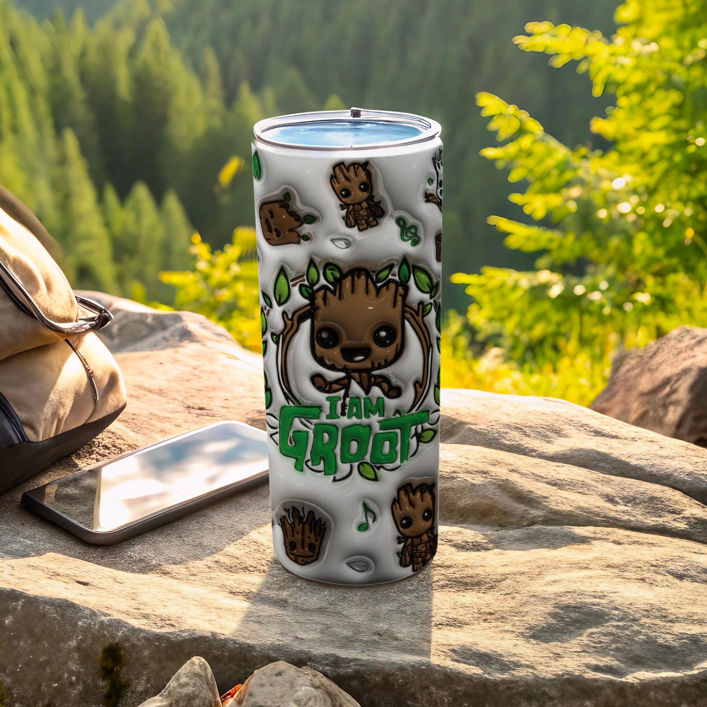 I Am Groot Design Vacuum Insulated Tumbler Cup