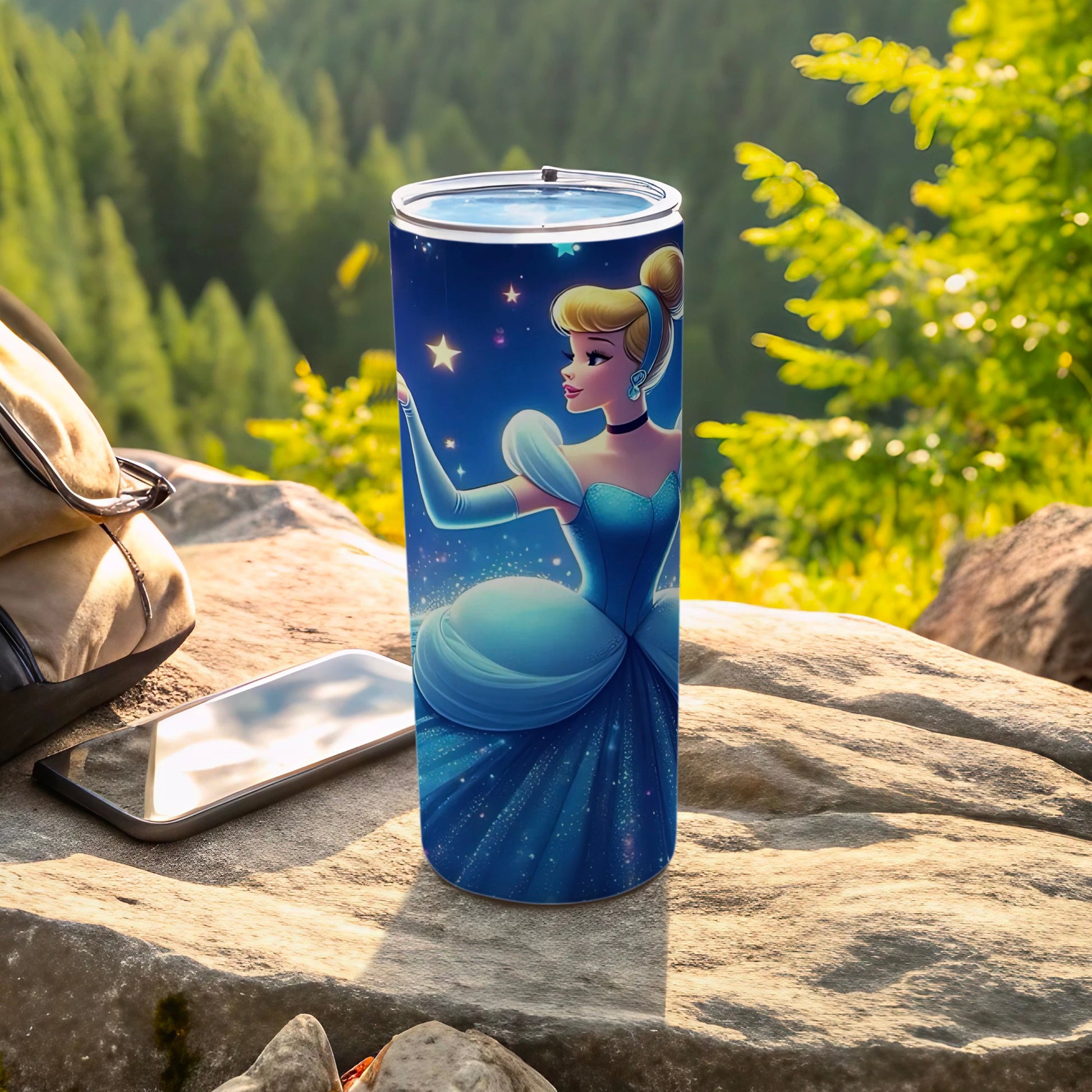 Enchanting Princess Cinderella Tumbler for Kids and Adults