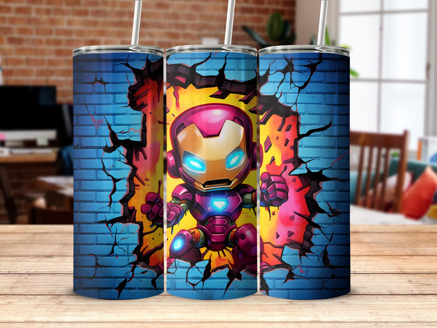 Superhero Smash Effect Tumbler For Marvel Fans