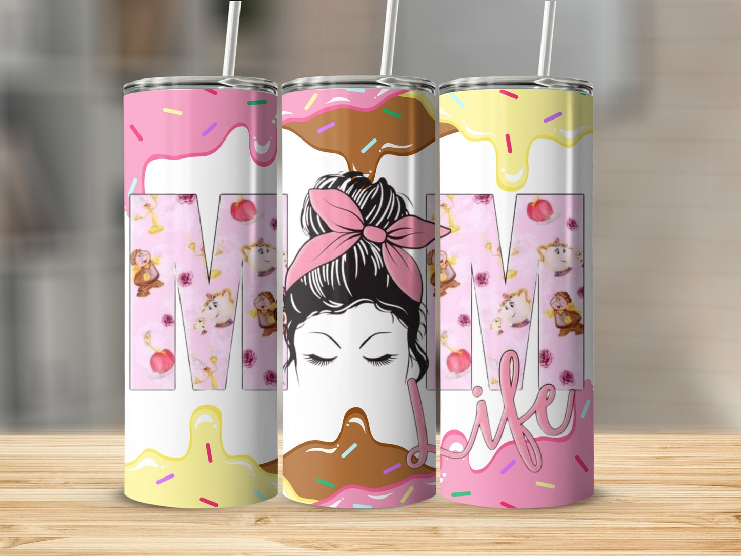 Stylish Tumblers with Colorful and Fun Design for Life
