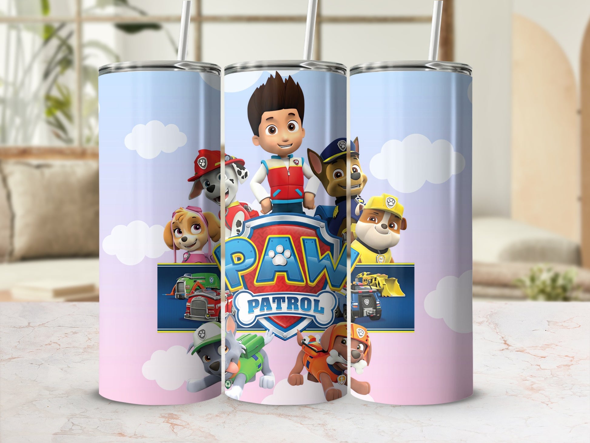 Paw Patrol Children's Tumbler with Straw