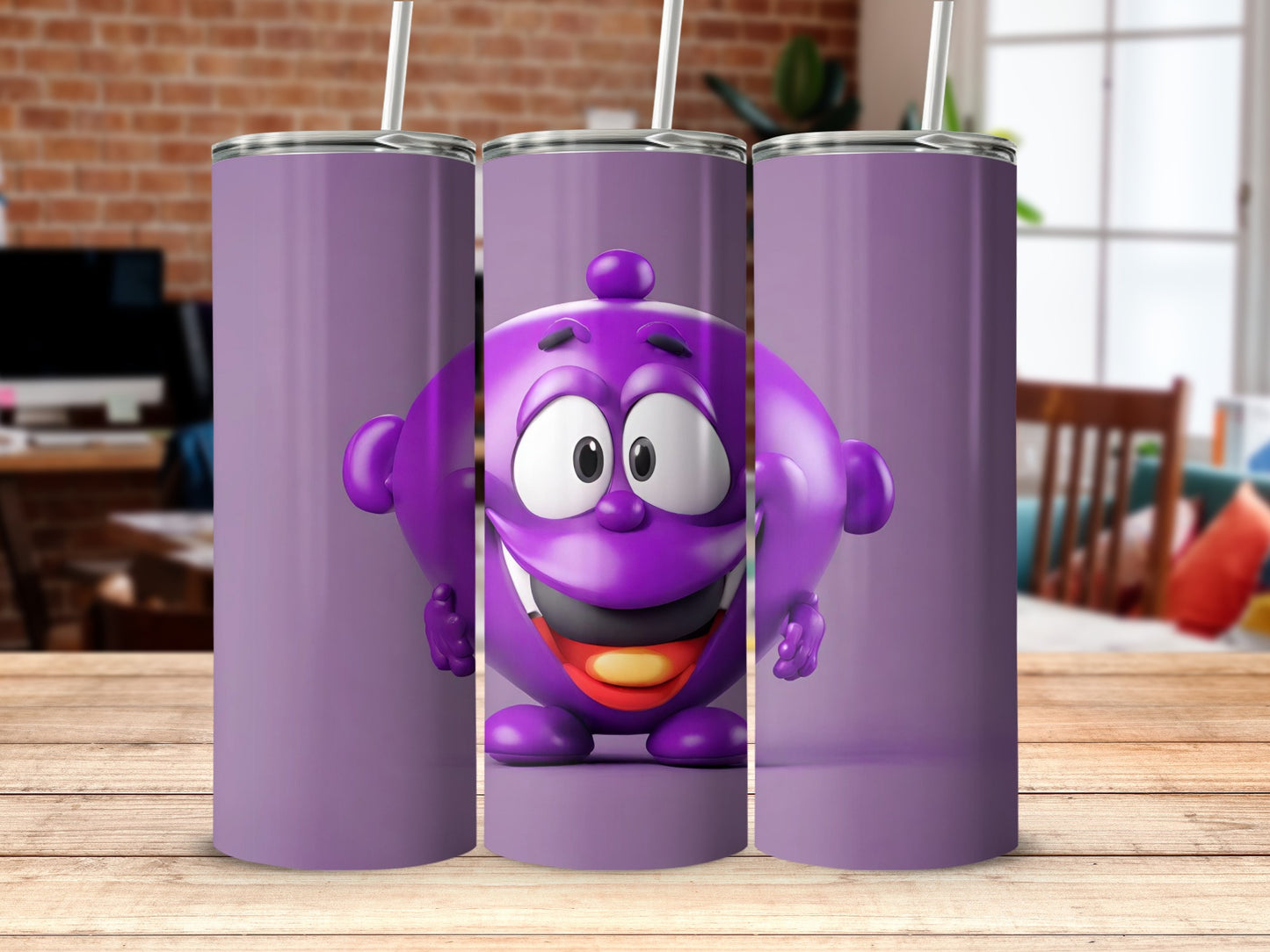 Funny Purple Cartoon Character Design Tumbler