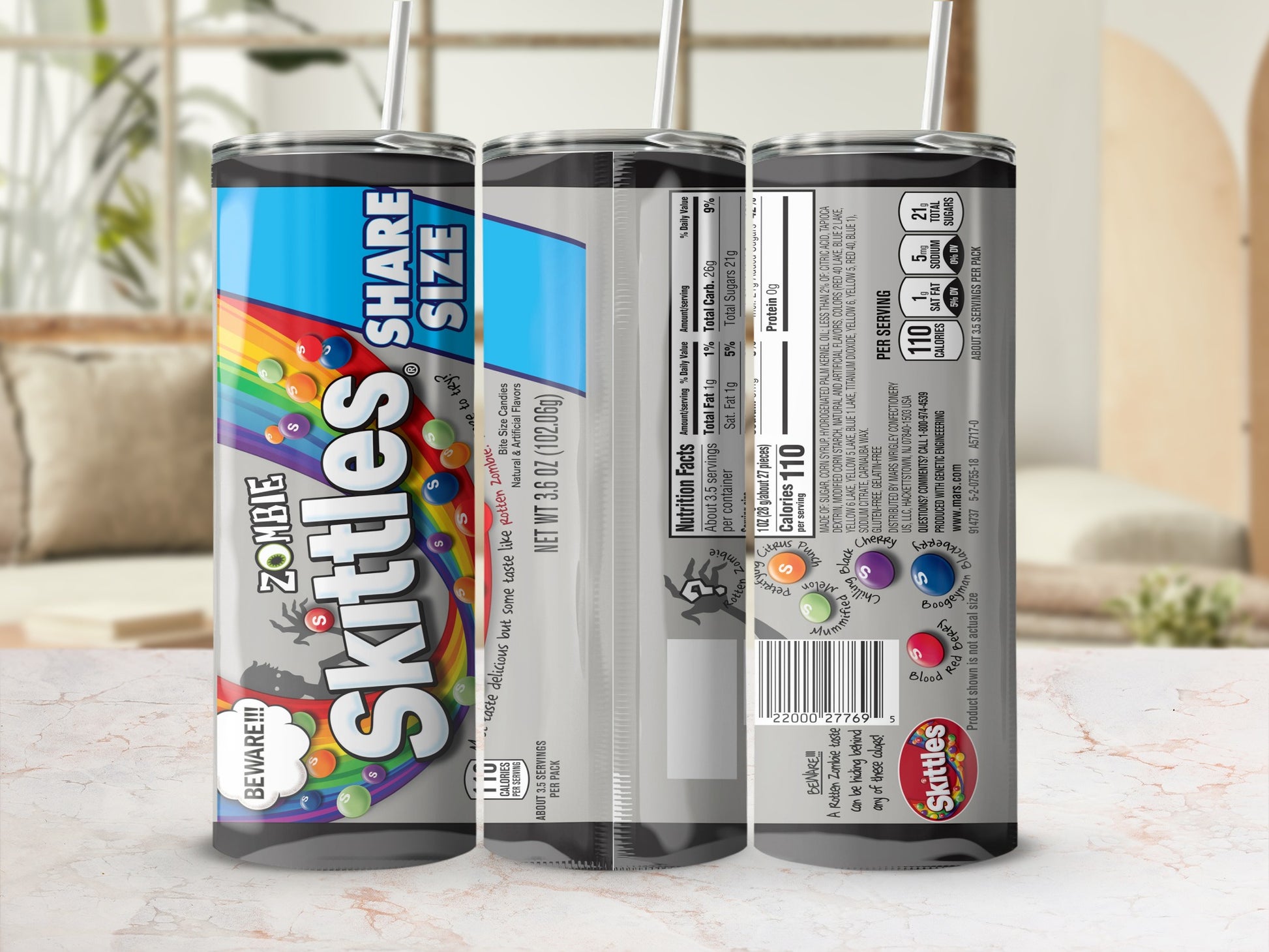 Zombie Skittles Share Size BEWARE product type