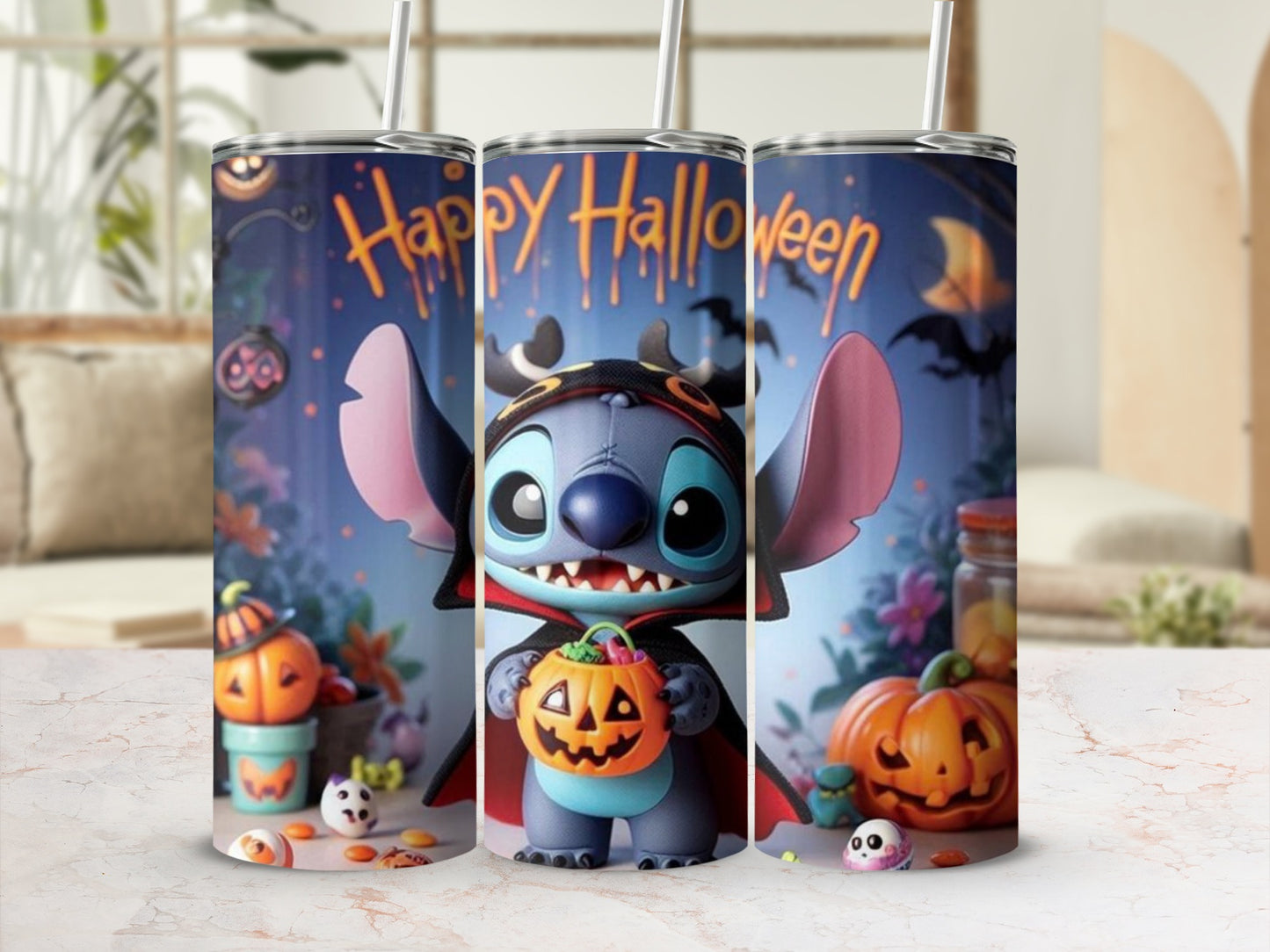 Happy Halloween Cute Character Halloween Tumbler