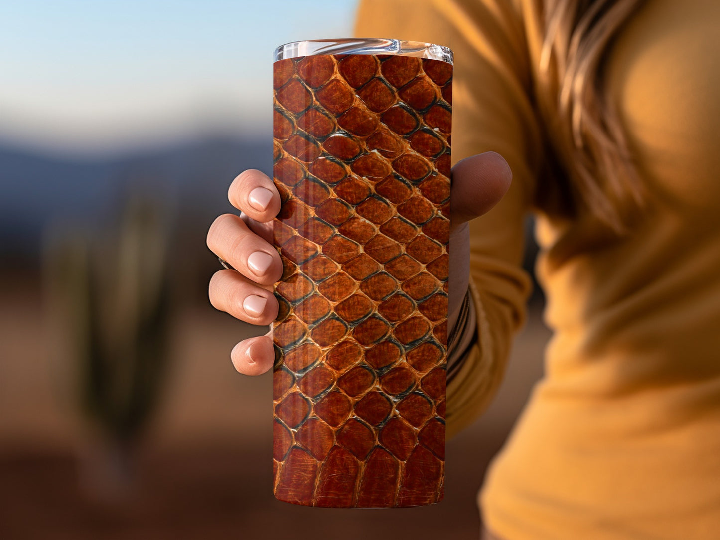 Snake Scales Textured Design for Drinkware Decor Tumblers