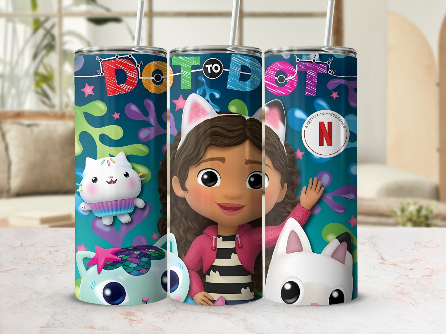 Dot to Dot Animated Series Character Tumbler Cup