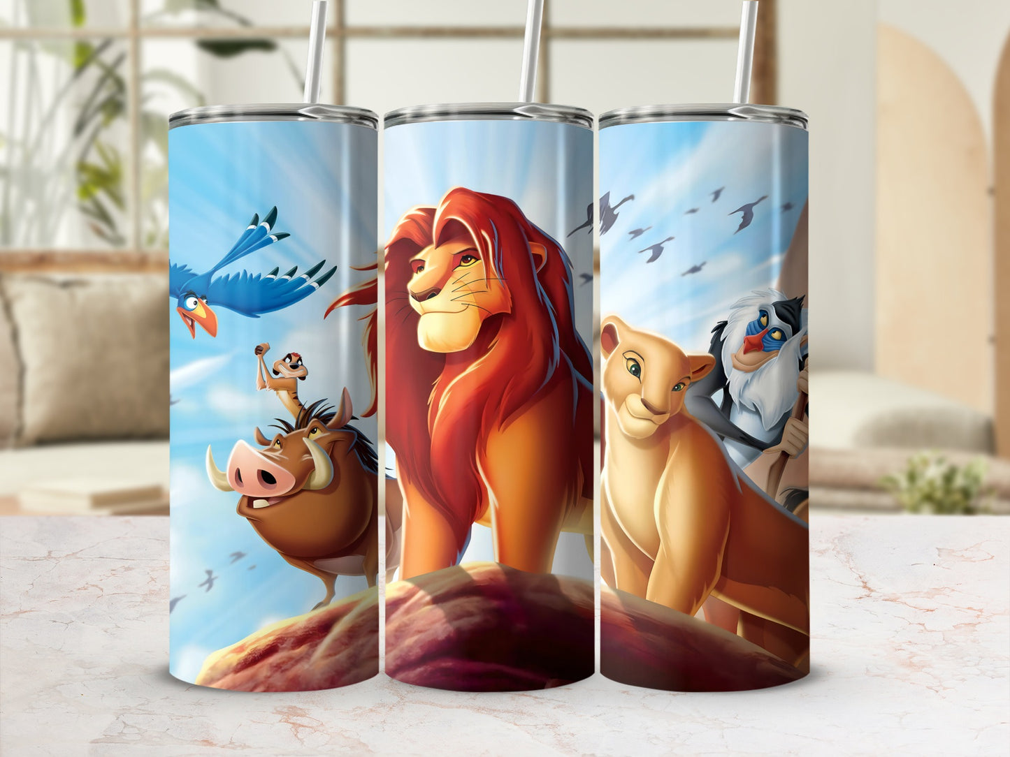 Lion King Characters Stainless Steel Tumbler 20oz Cup