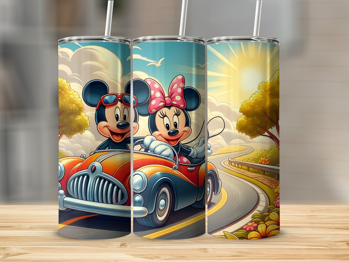 Mickey and Minnie Driving Adventure Tumbler Cup