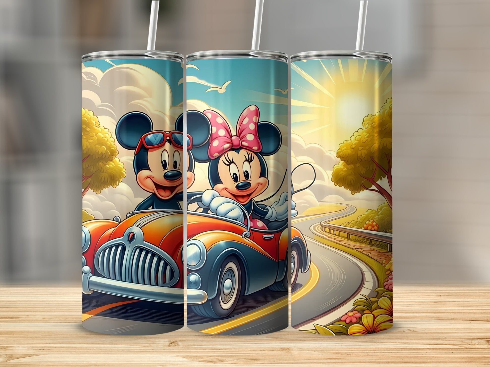 Mickey and Minnie Driving Adventure Tumbler Cup
