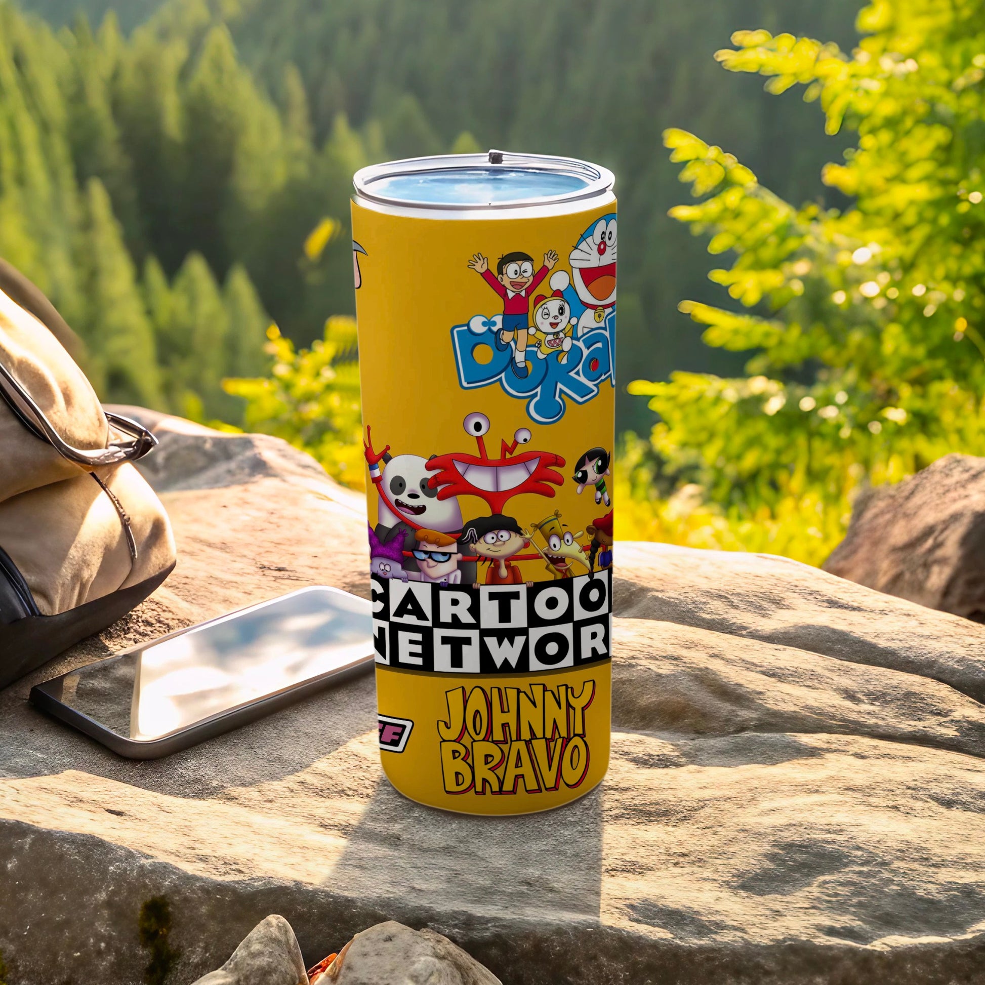 Cartoon Network Johnny Bravo Doraemon Design Tumbler