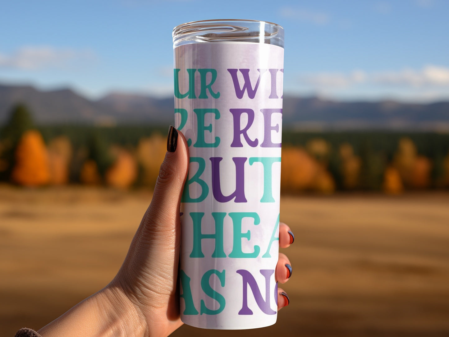 Motivational Quote Travel Tumbler for Everyday Use