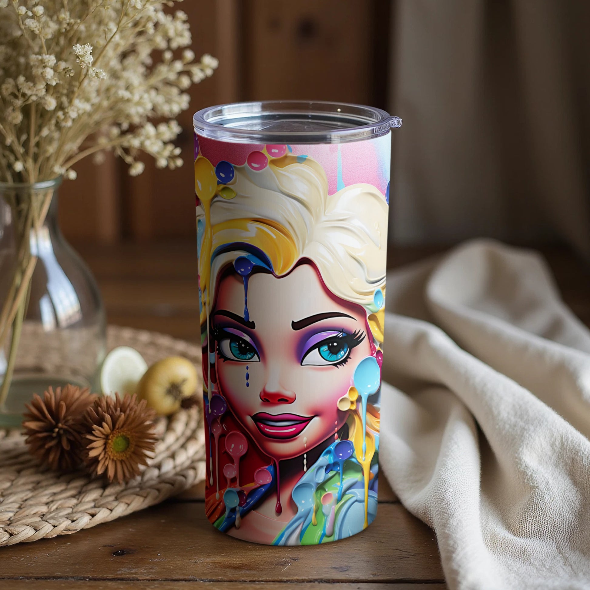 Colorful Character Design Insulated Tumbler Product