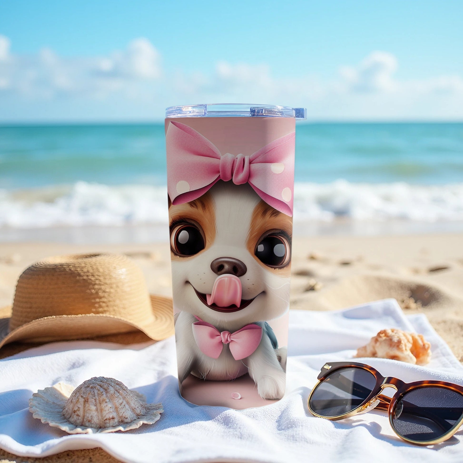 Cute Puppy Dog Pink Bow Big Eyes Tumbler product type
Cute Puppy
Dog Tumbler
Pink Bow Design
Big Eyes Puppy
Adorable Dog
Cartoon Puppy
Animal Print
Beach Day
Summer Drinkware
Happy Pet
Tongue Out Dog
Insulated Tumbler
Travel Mug
Coffee Cup
Beverage Holder
Gift For Her
Pet Lover Gift
Unique Design
Drink Accessories
Portable Cup