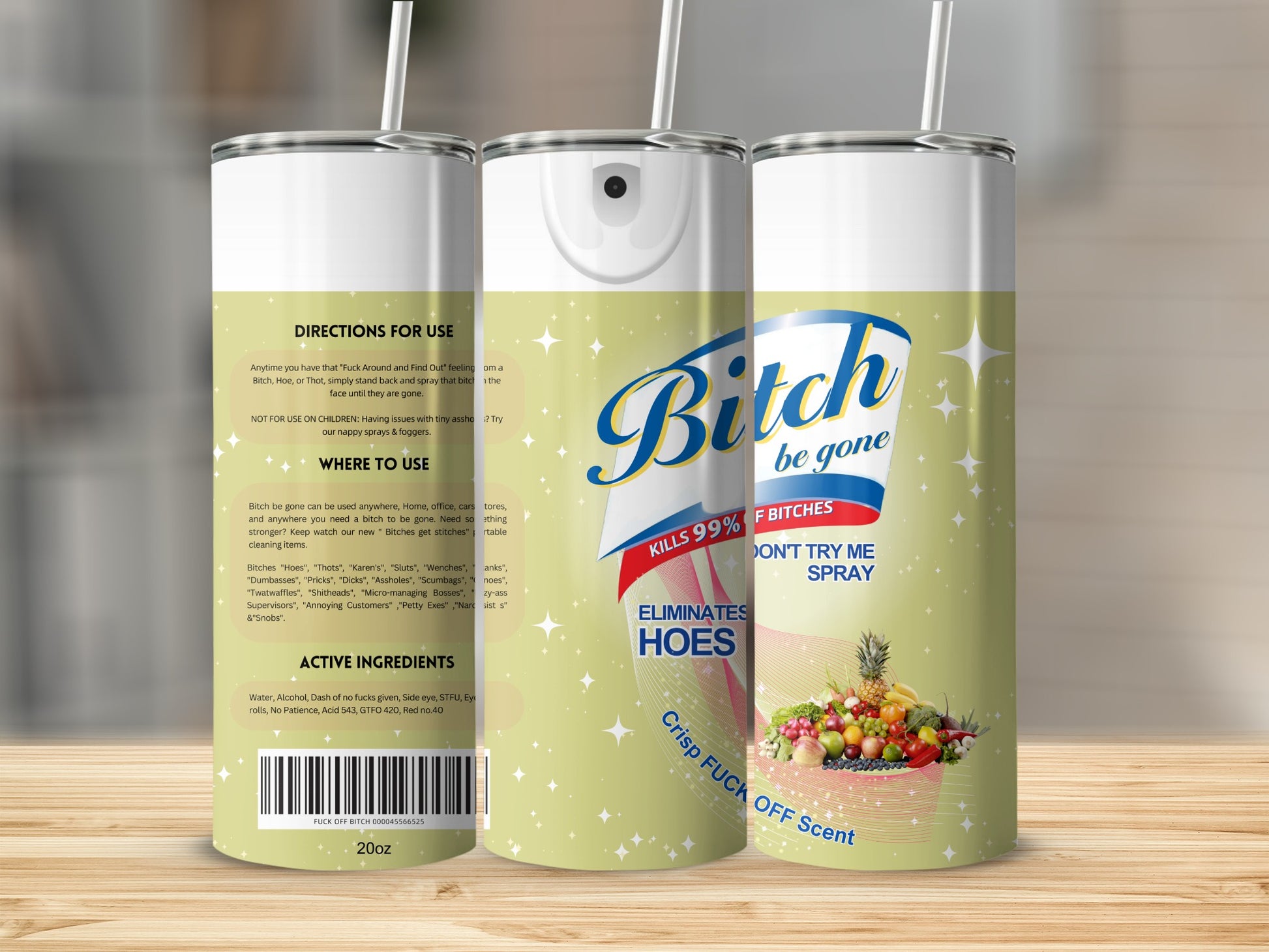 Bitch Be Gone Eliminates Hoes Crisp Spray