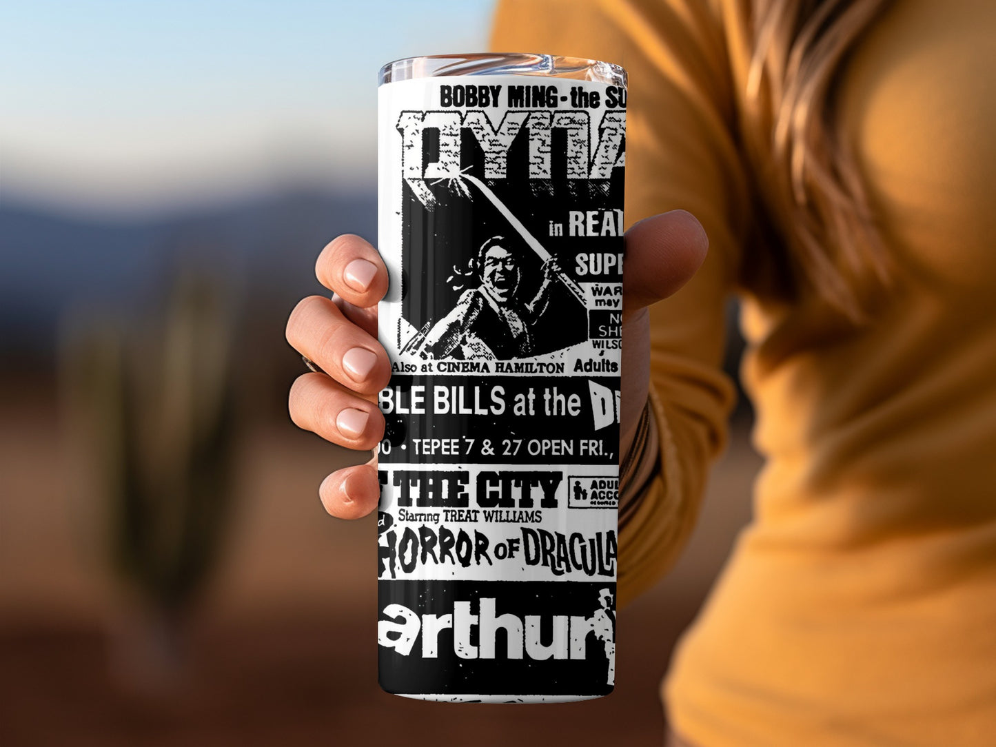 Vintage Movie Poster Collage Insulated Tumbler