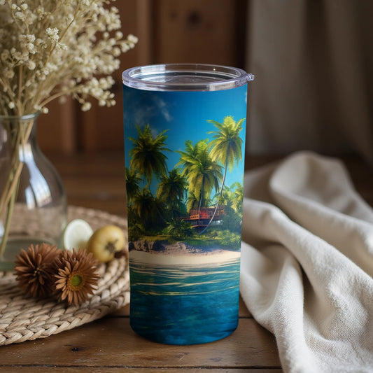 Tropical Island Paradise Insulated Tumbler product