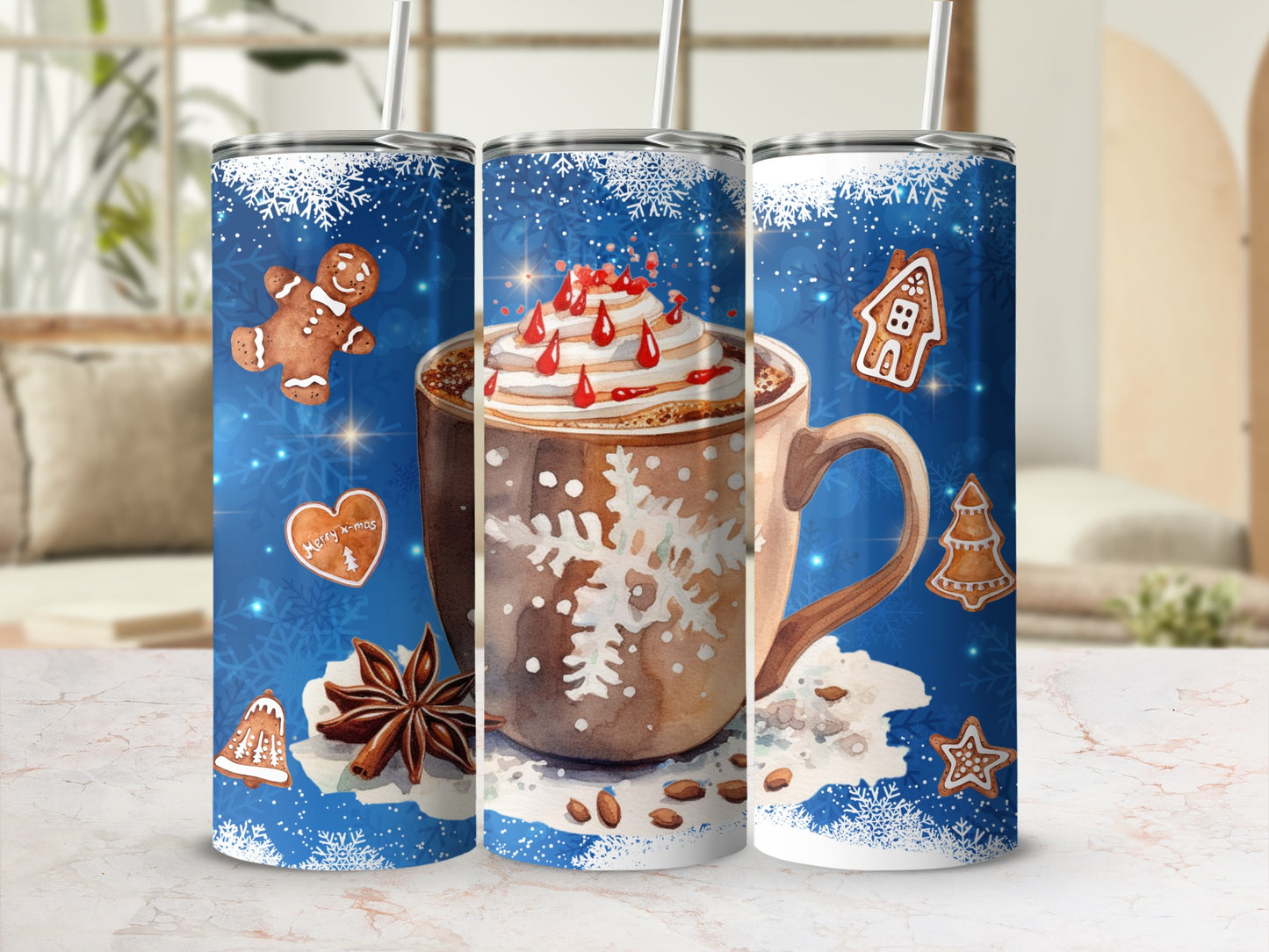 Festive Mug and Gingerbread Winter Wonderland Tumbler