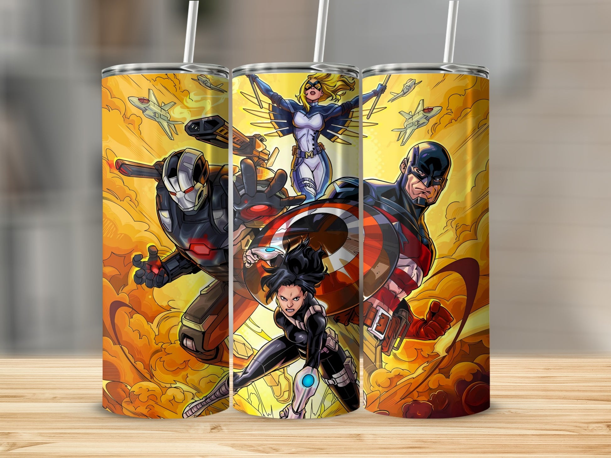 Heroic Team Tumbler for Superhero Enthusiasts