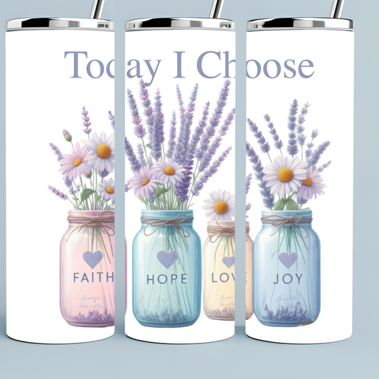 Faith Hope Love tumbler