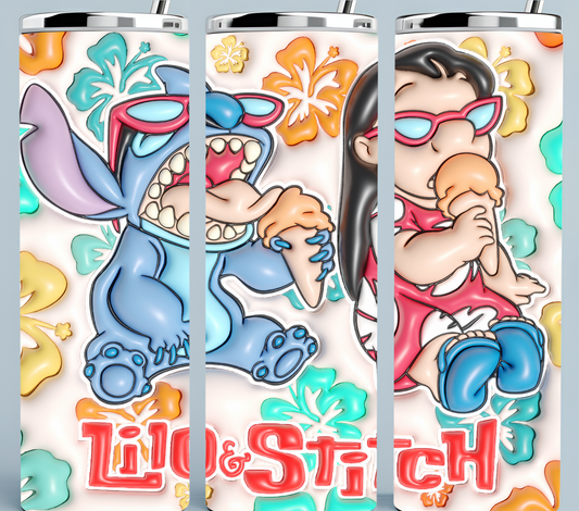 Lilo and Stitch 3D Inflated tumbler