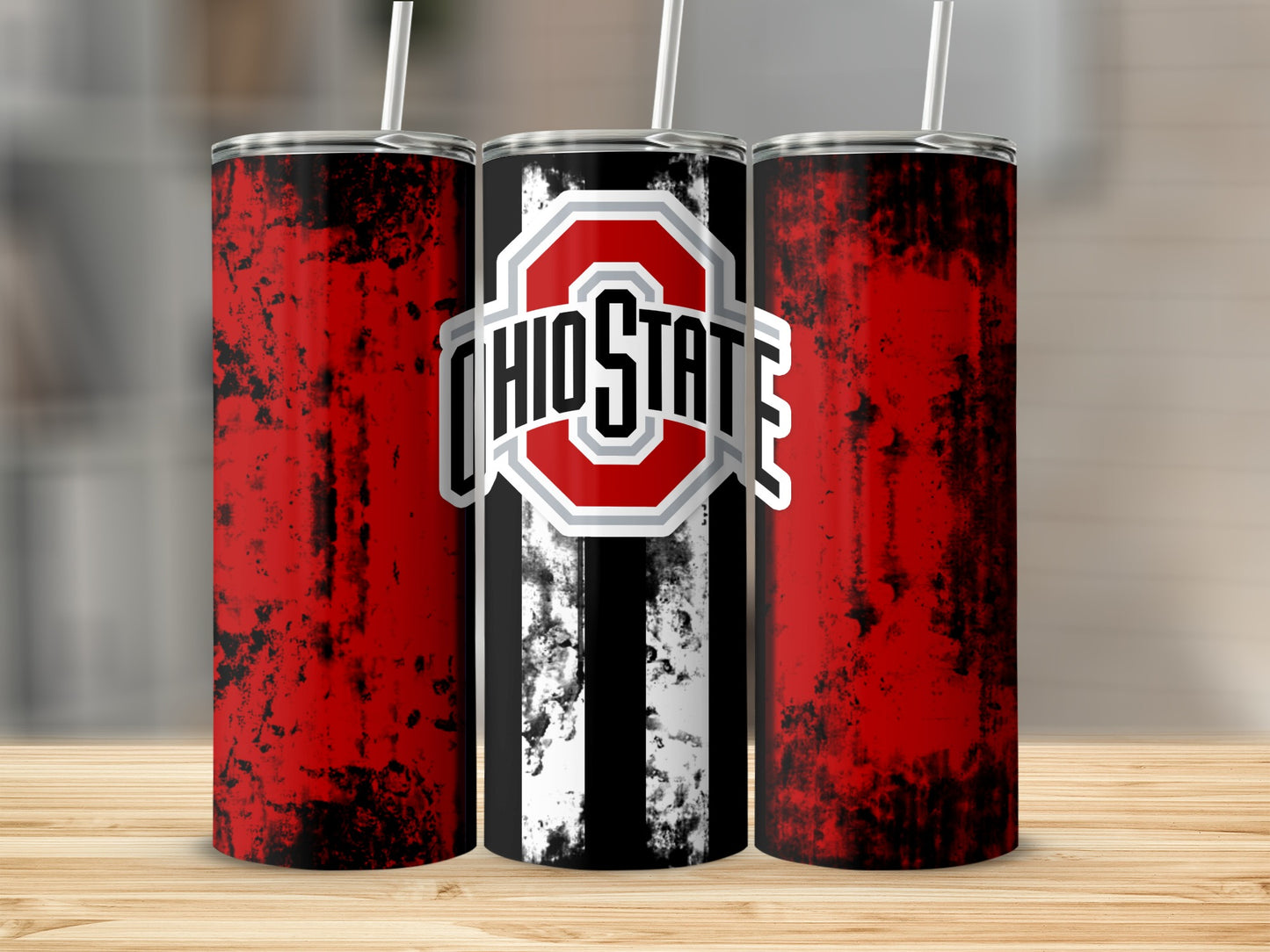 Ohio State Team Logo Design Tall Tumbler Cup