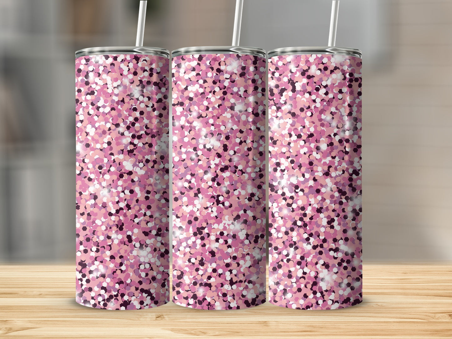 Pink and White Polka Dot Insulated Tumbler