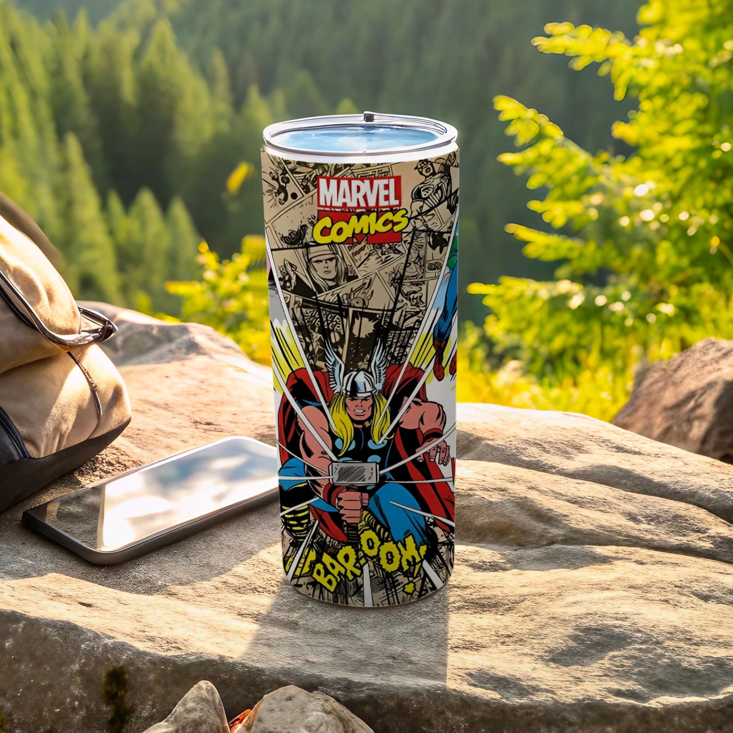 Marvel Comics Thor Illustration Travel Mug