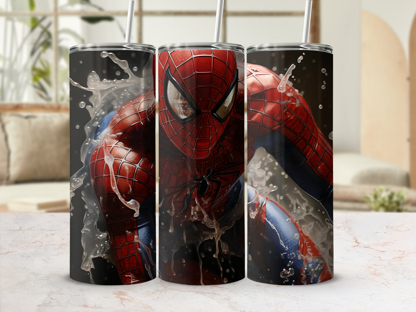 Spider-Man Splash Action Scene Tumbler Set