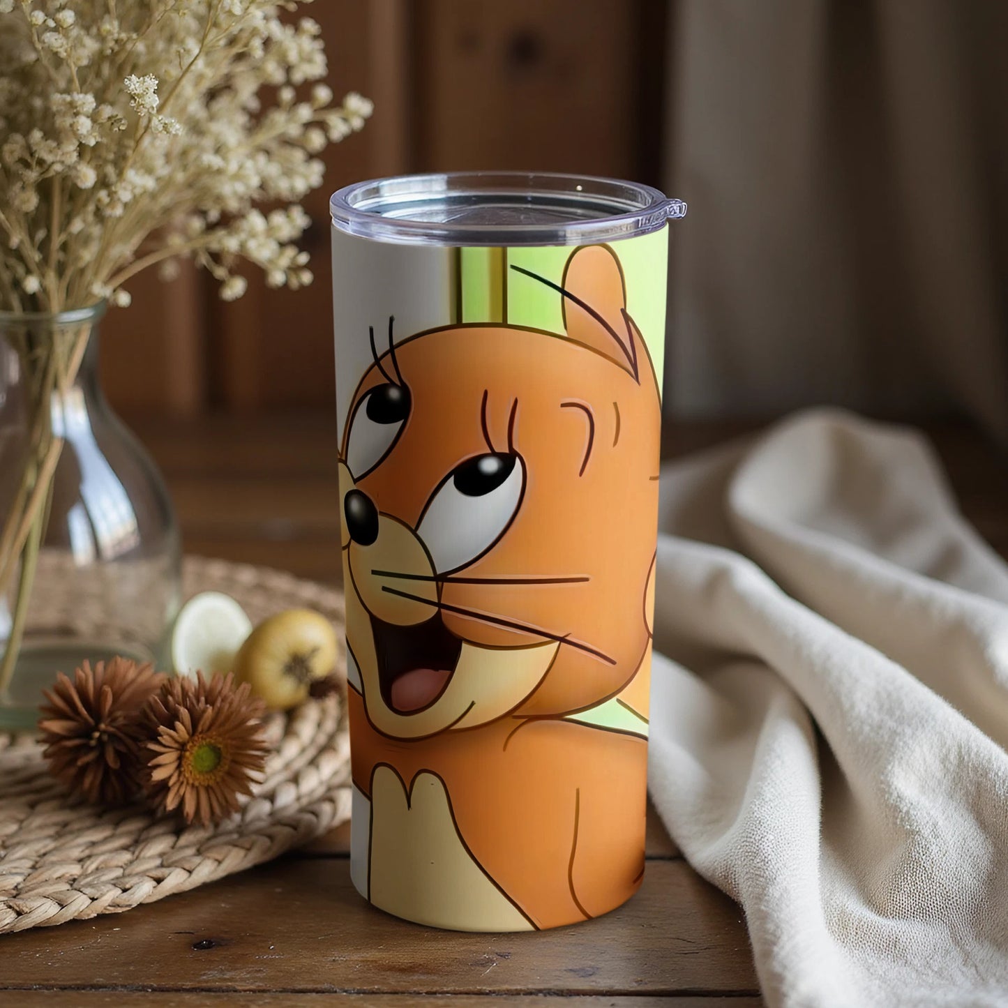 Cute Cartoon Character Insulated Tumbler