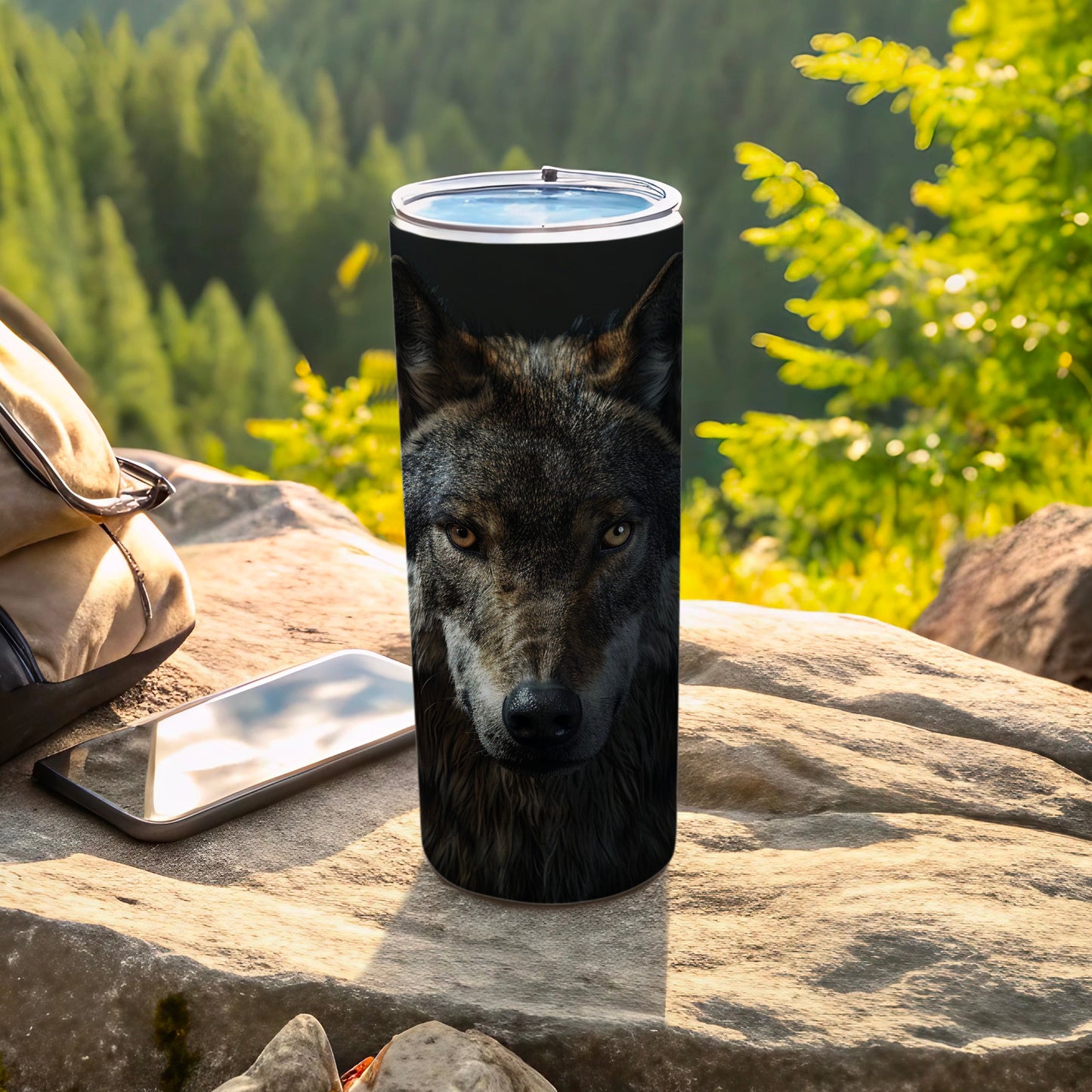 Majestic Wolf Head Design Tumbler Beverage Holder product type
wolf tumbler
animal tumbler
nature tumbler
wilderness travel
outdoor drinkware
wolf face art
forest animal
wildlife design
adventure gear
stainless tumbler
insulated bottle
spirit animal
tumbler cup
drinkware gift
hiking accessory
camping essentials
beast print
gray wolf
majestic wildlife
outdoors explorer