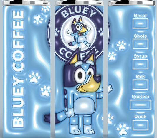 Bluey Starbucks Coffee tumbler