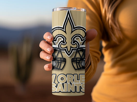 New Orleans Saints Helmets Graphic Sports Design Tumblers
