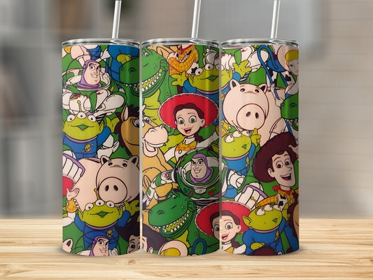Colorful Character-Themed Insulated Tumbler Flask