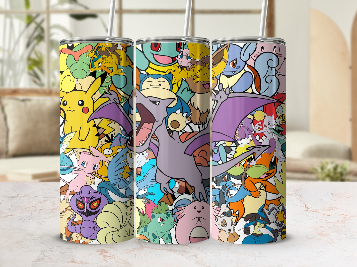 Colorful Anime Character Stainless Steel Tumbler