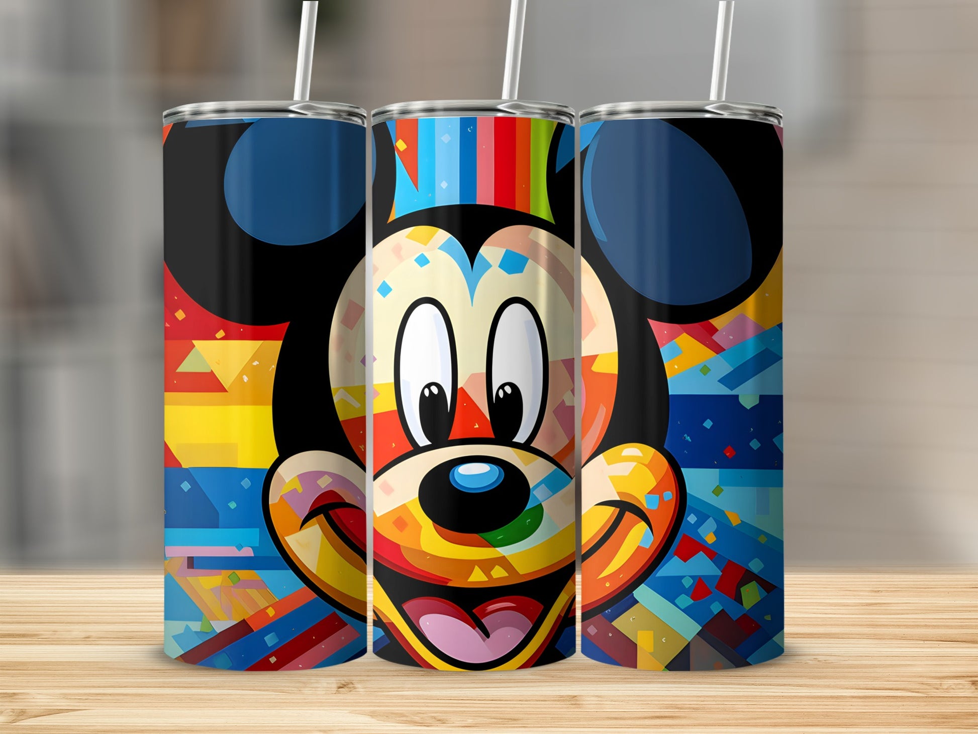 Colorful Mickey Mouse Design Tumbler for Vibrant Style