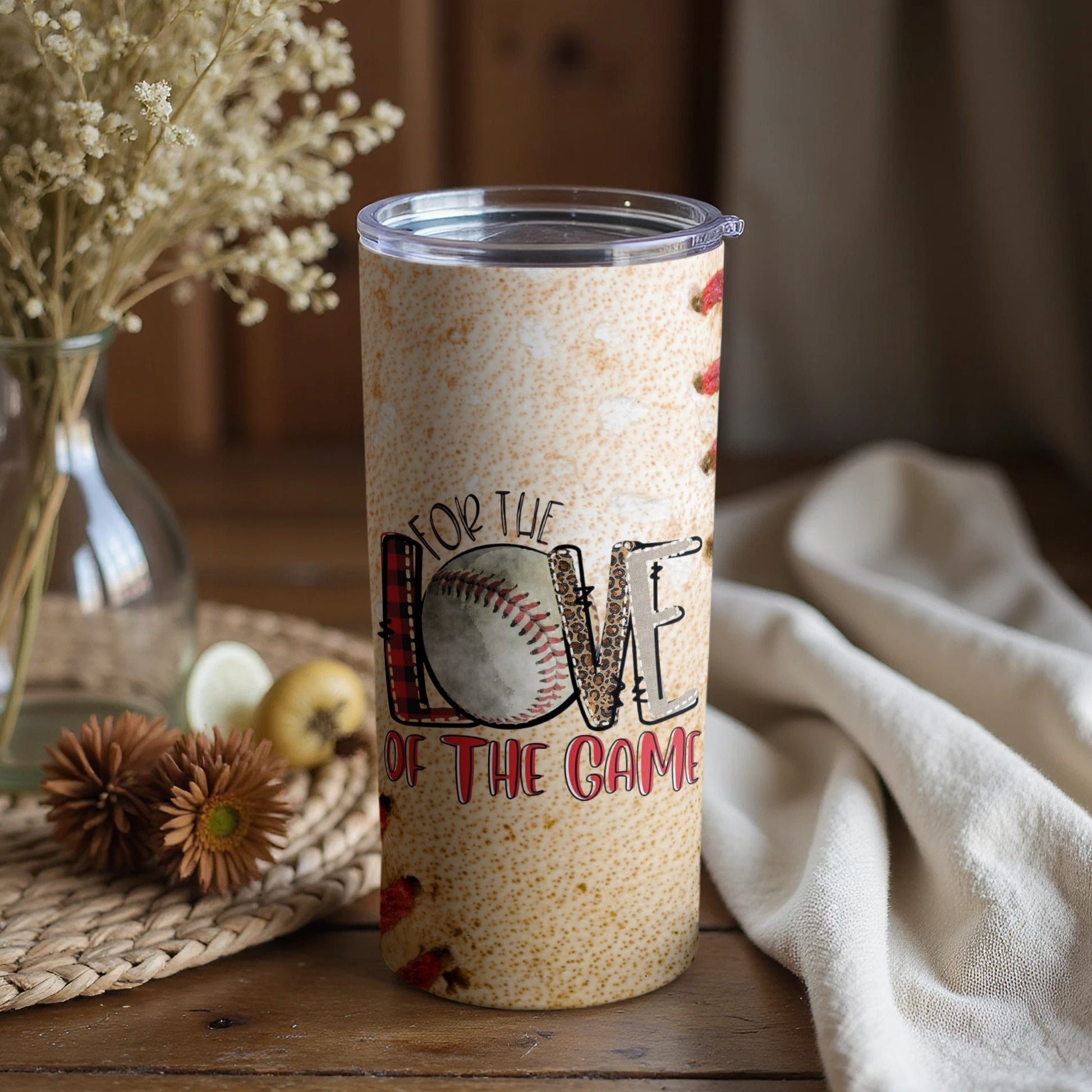 For the Love of the Game Baseball Insulated Tumbler