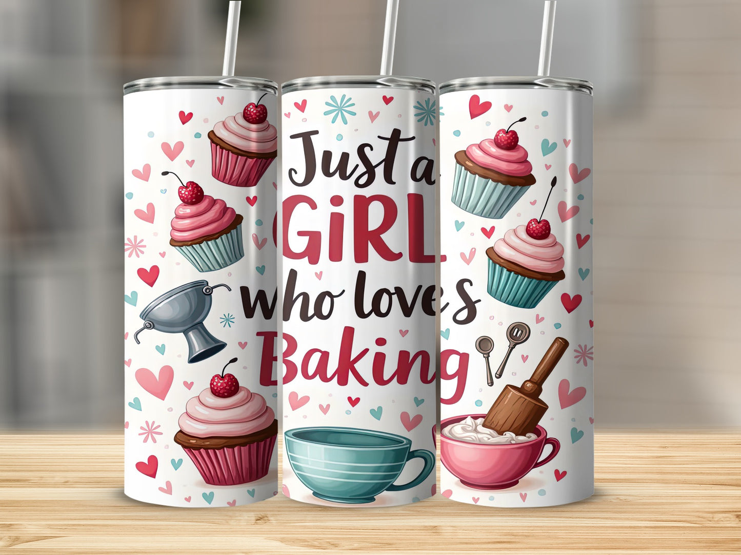Just a GIRL who loves Baking Hearts Cupcakes product type