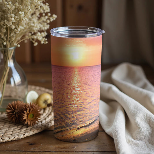 Beautiful Sunset Beach Tumbler for Relaxing Moments