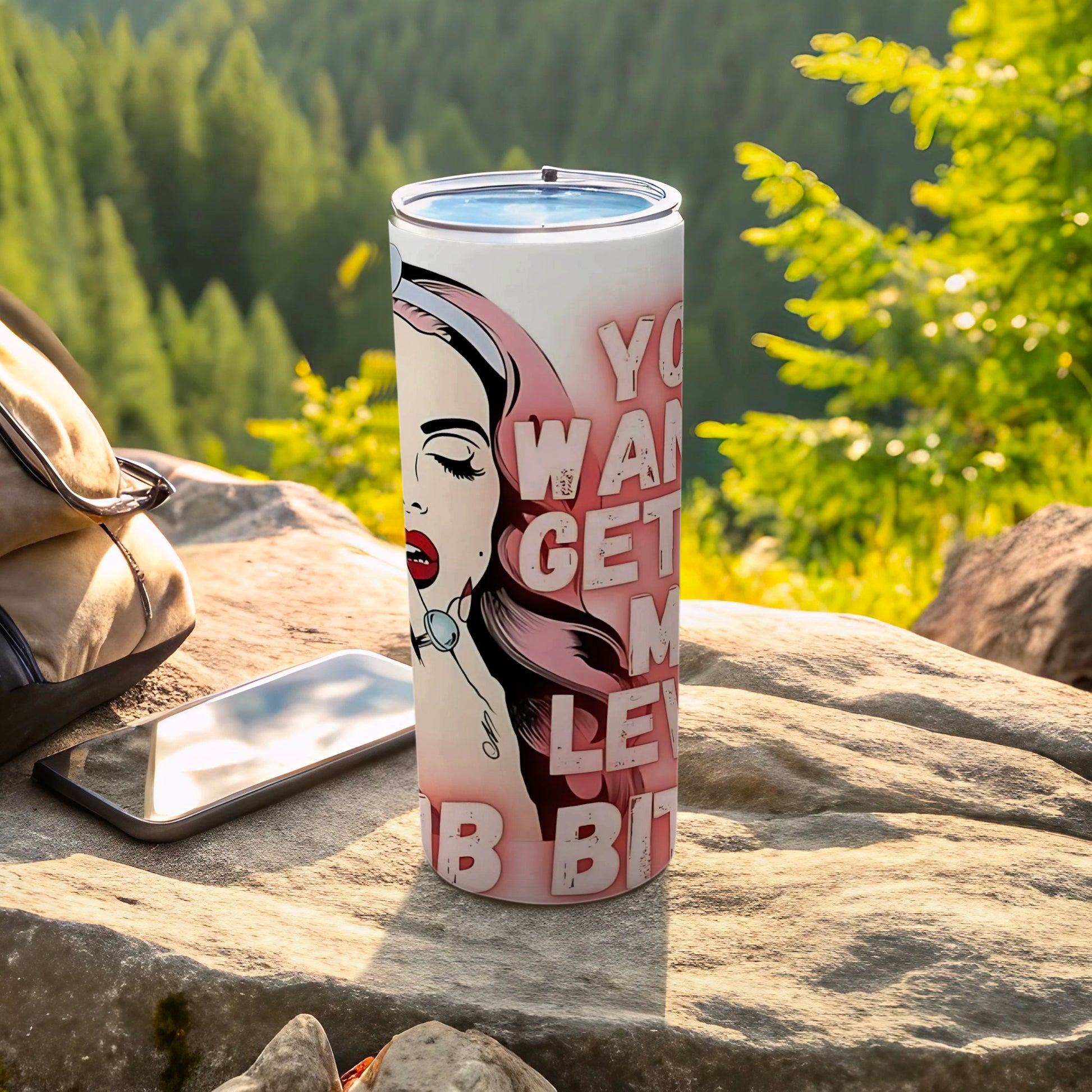 Bold Graphic Design Insulated Tumbler for Outdoor Use