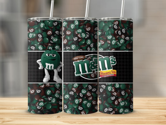 New York M&M's Chocolate Jets Winning Size Logo Tumblers