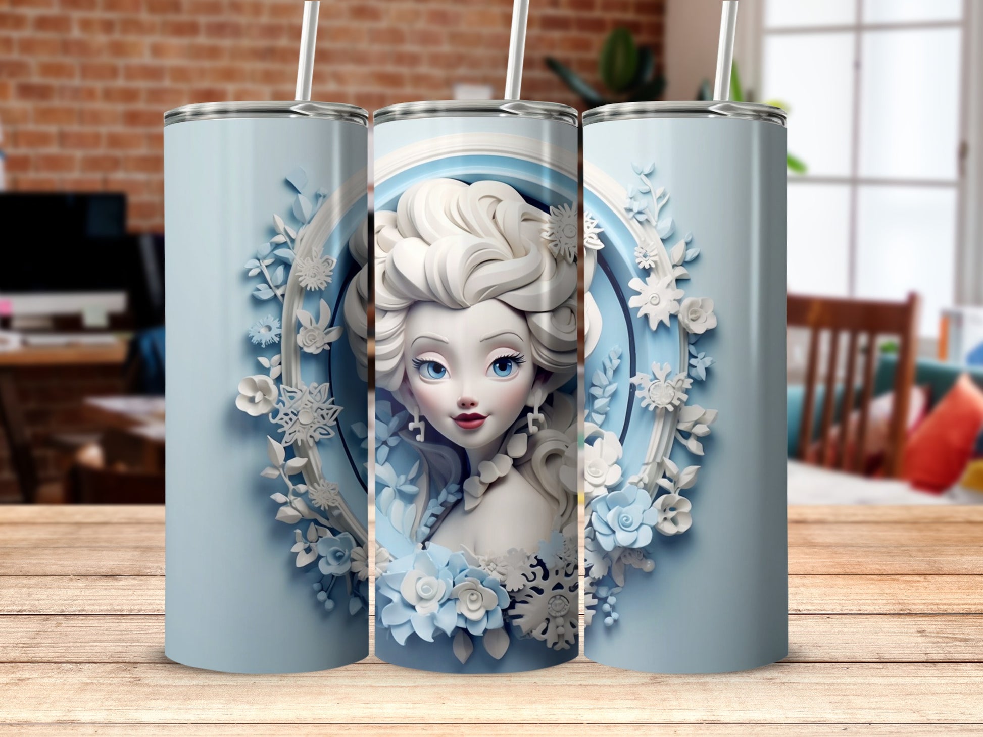 Beautiful Princess Design Tumbler Cup for Kids