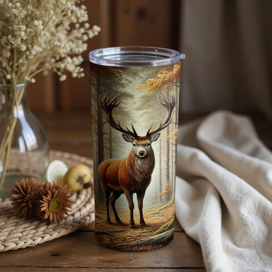 Majestic Deer Forest Art Design Tumbler product